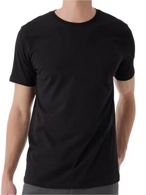 Pact 100% Cotton Black Casual Tee